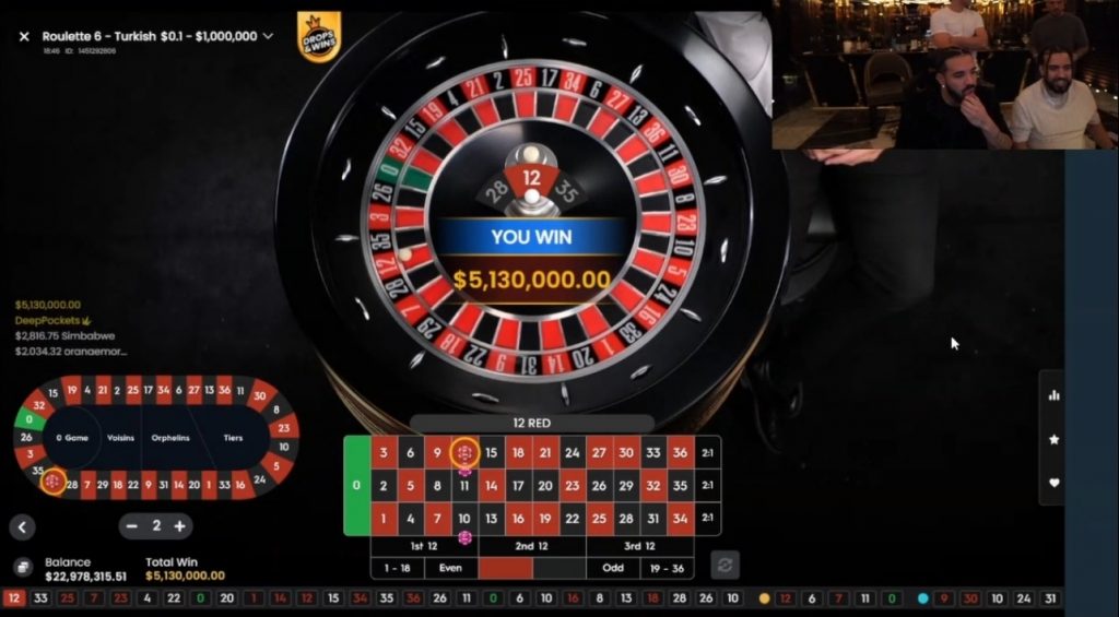 Rapper Drake winning $5.13 million in Roulette on Stake.